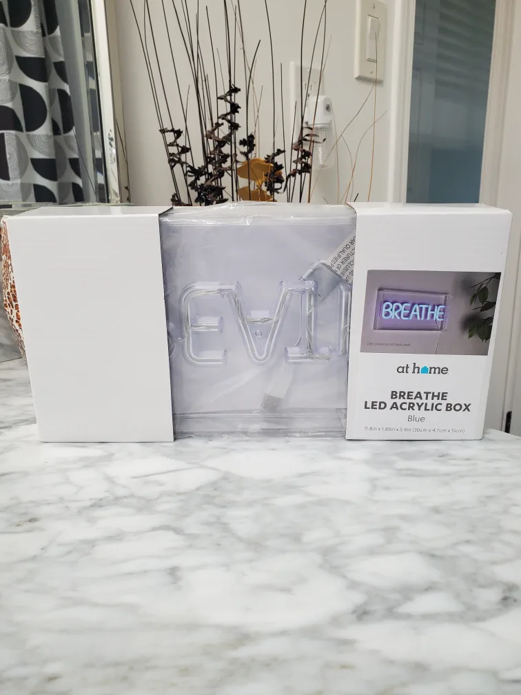Breathe LED Acrylic Box - Blue thumbnail