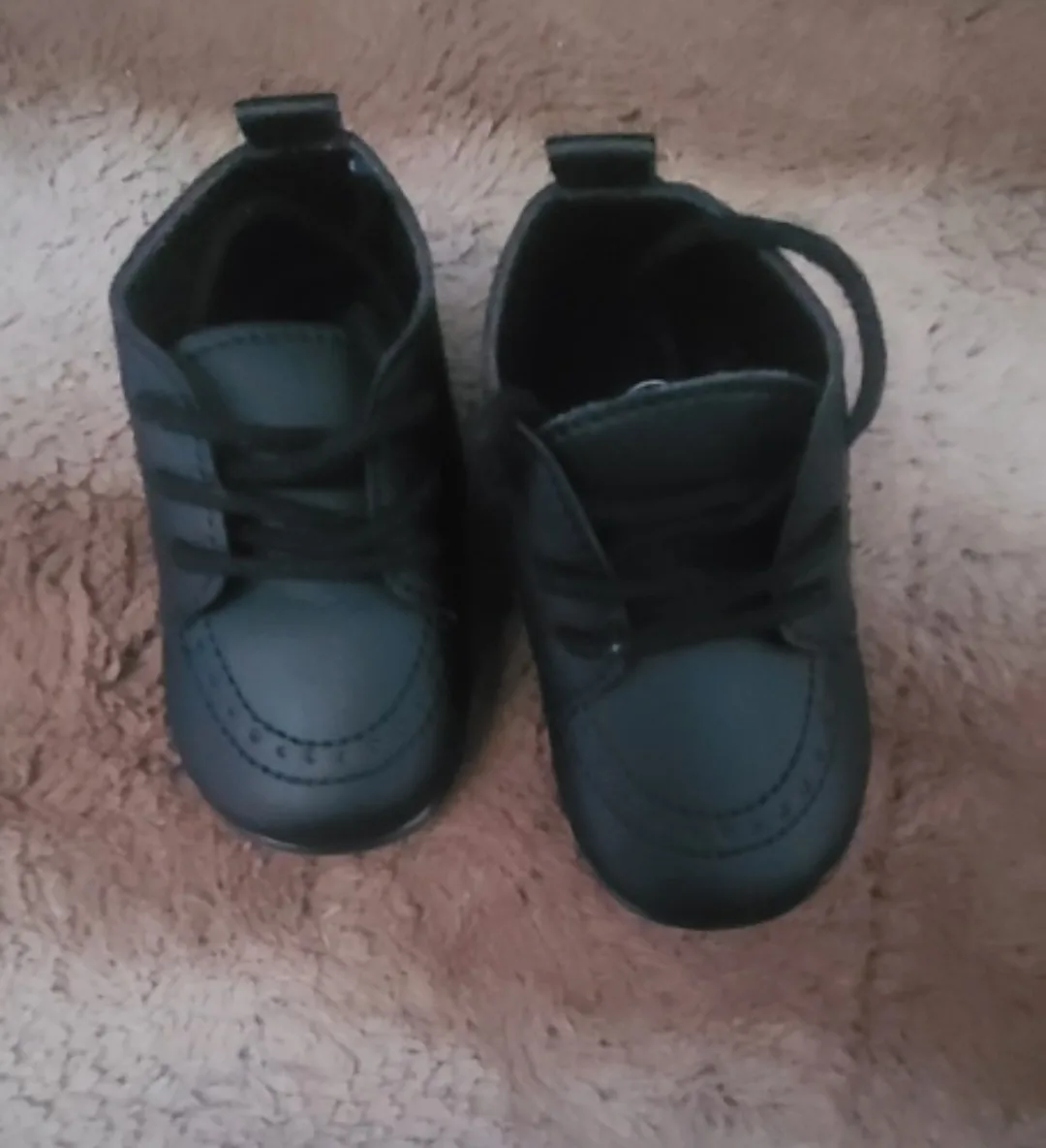 Brand New Baby Black Dress Shoes 🧡 thumbnail