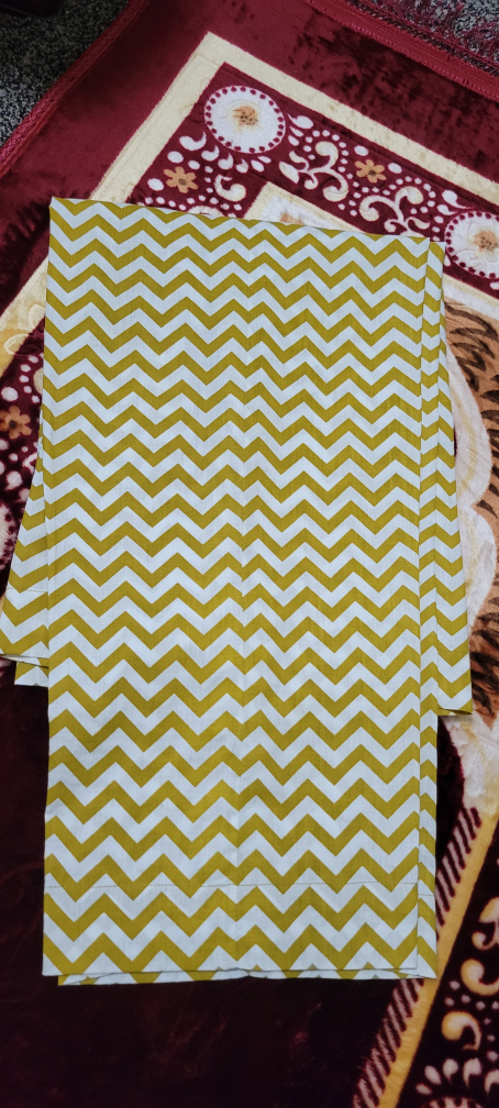 Gold Striped Kurti Set - Size Medium
