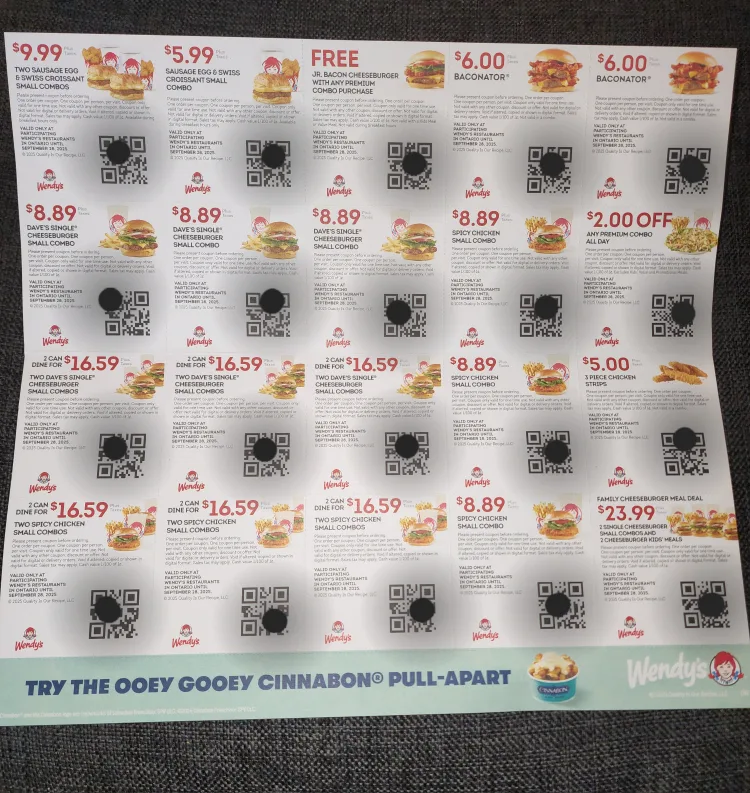 Wendy's Coupons - Expires Sept. 28th thumbnail