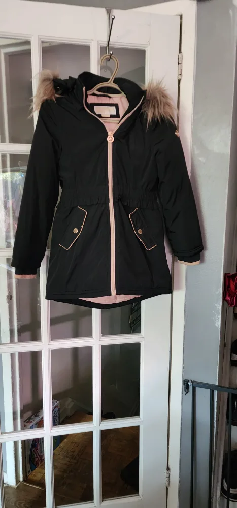 Michael Michael Kors Girls' Black Coat - Size 7/8 thumbnail