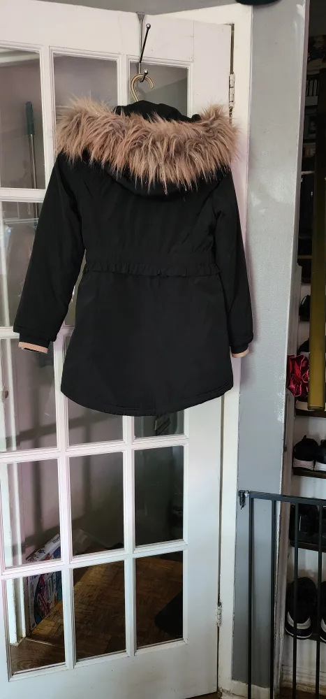 Michael Michael Kors Girls' Black Coat - Size 7/8 image indicator(2)