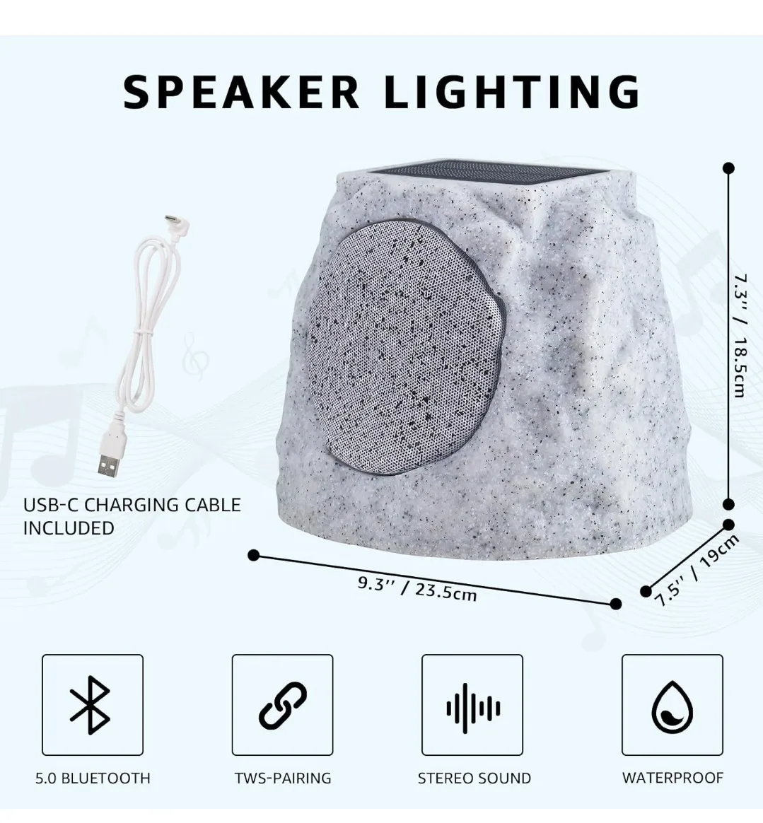 Outdoor Rock Speaker - Bluetooth, Waterproof thumbnail