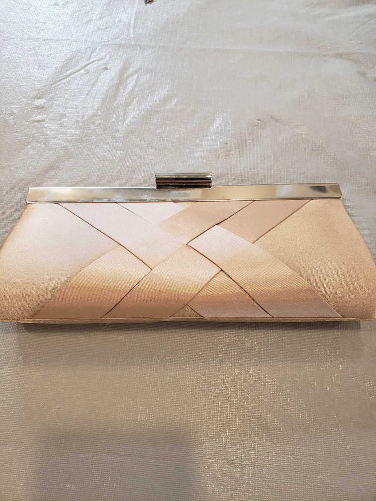 Champagne Evening Clutch with Chain Strap - photo 2