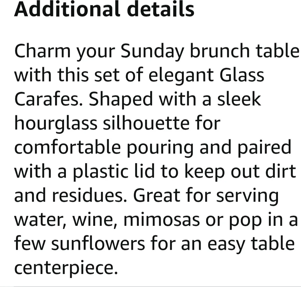 Kook GLASS CARAFE 35 oz Qty.4 image indicator(10)