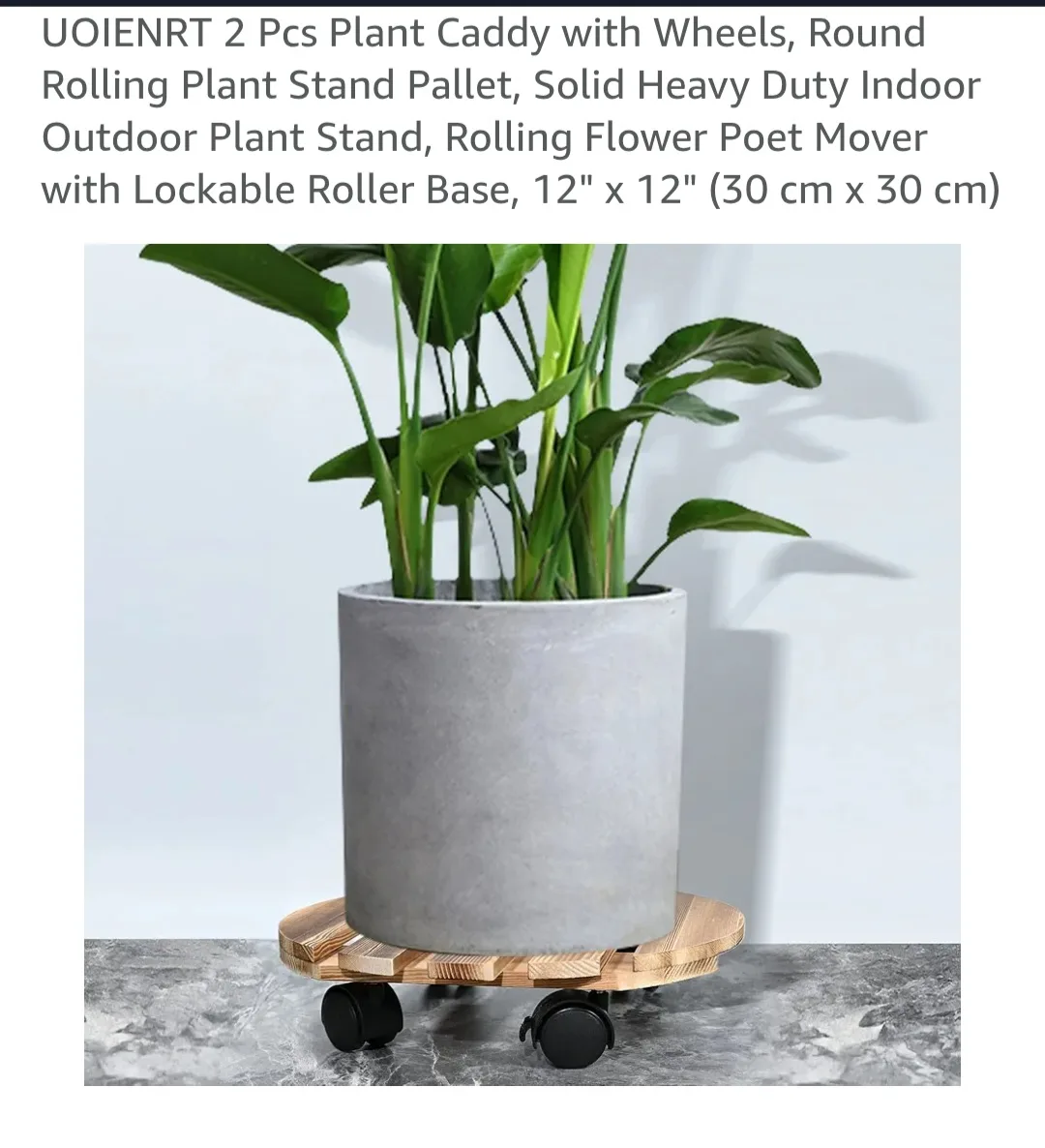 set of 2 plant caddies *new* thumbnail
