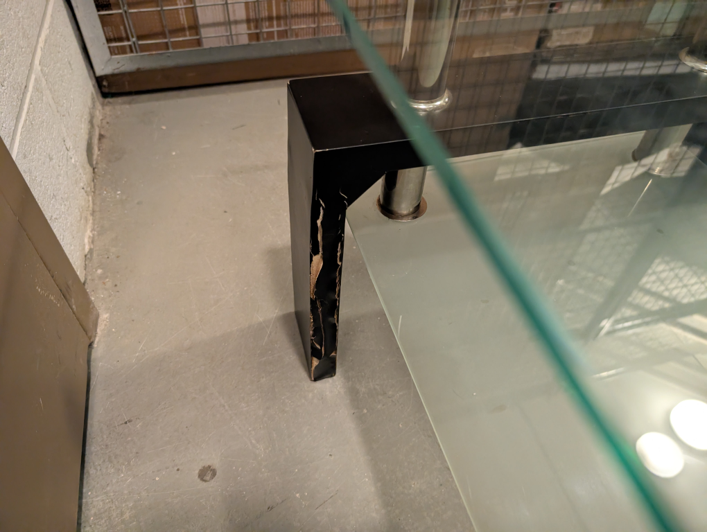 Glass Top Coffee Table - Black Frame - photo 4