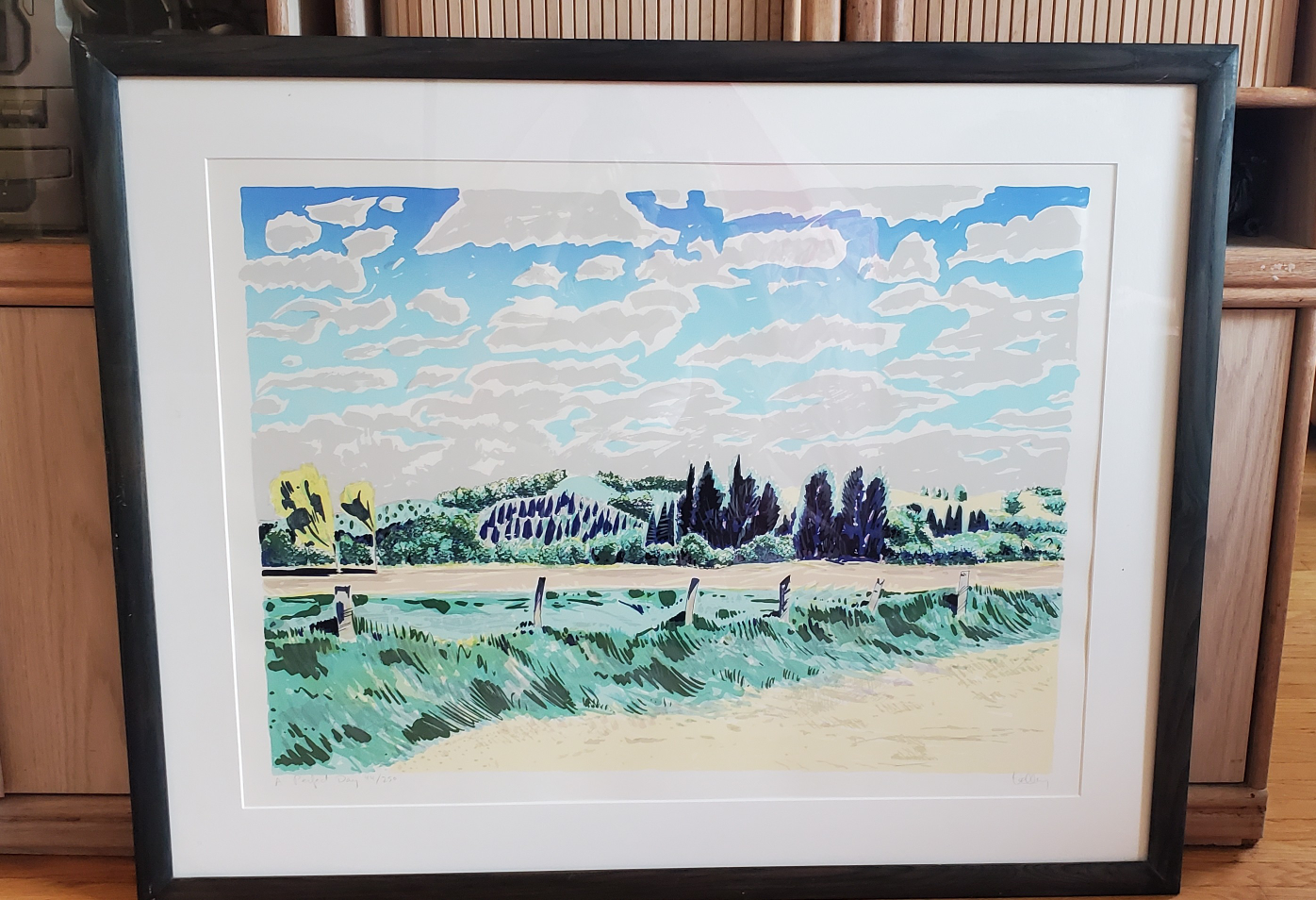 🎨 Limited Edition Framed Art Print 🧡 Signed & Numbered (44/250) - photo 2