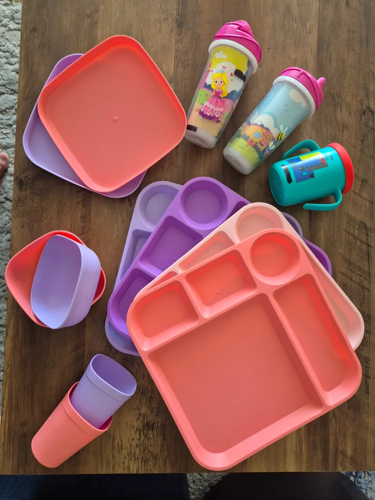 Toddler Dishes Set - Plates, Bowls, Cups thumbnail