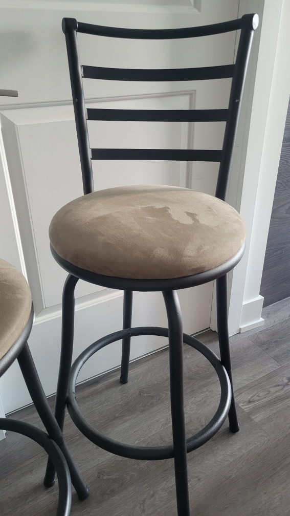 Set of 2 Metal Frame Bar Stools