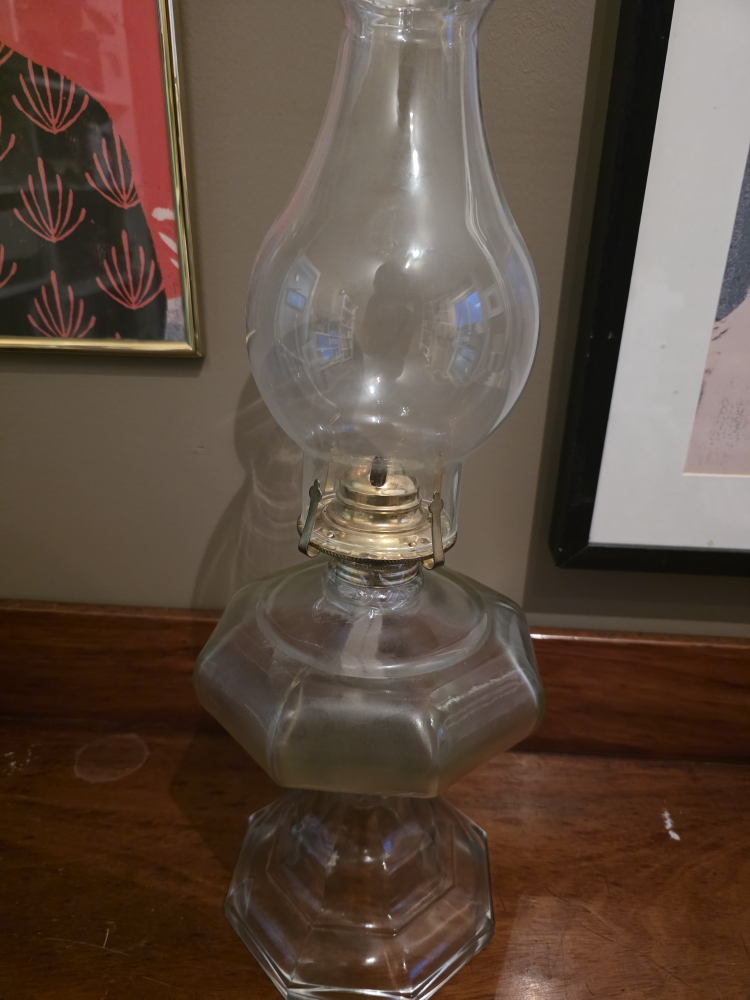 Vintage Glass Oil Lamp - photo 2