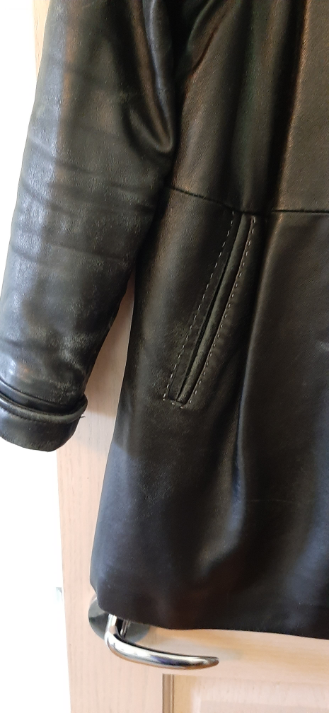 Via Spiga Black Leather Coat - photo 4