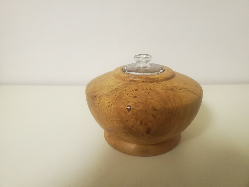 Birdseye Maple oil lamp