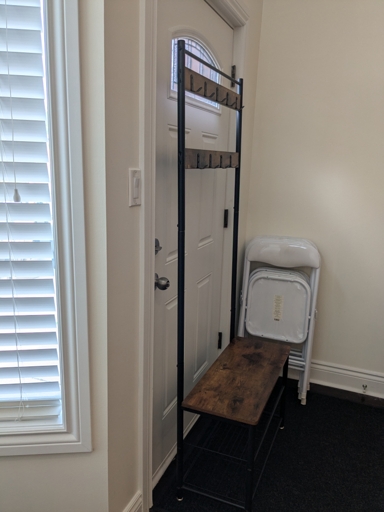 Hall Tree with Bench & Coat Rack - photo 2