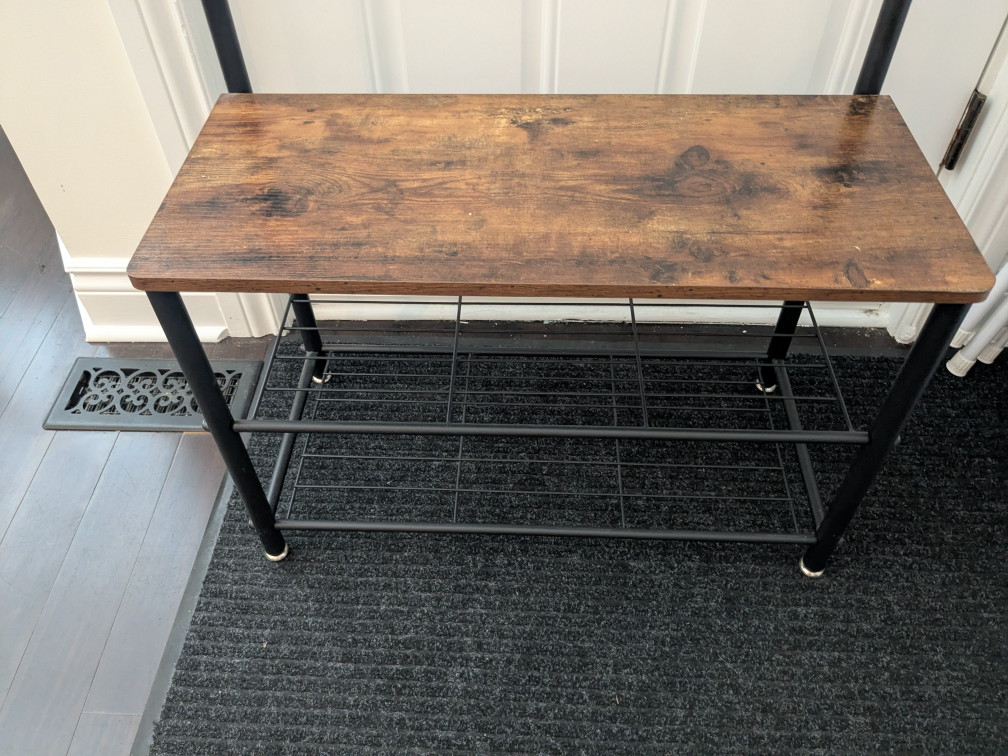 Hall Tree with Bench & Coat Rack - photo 3