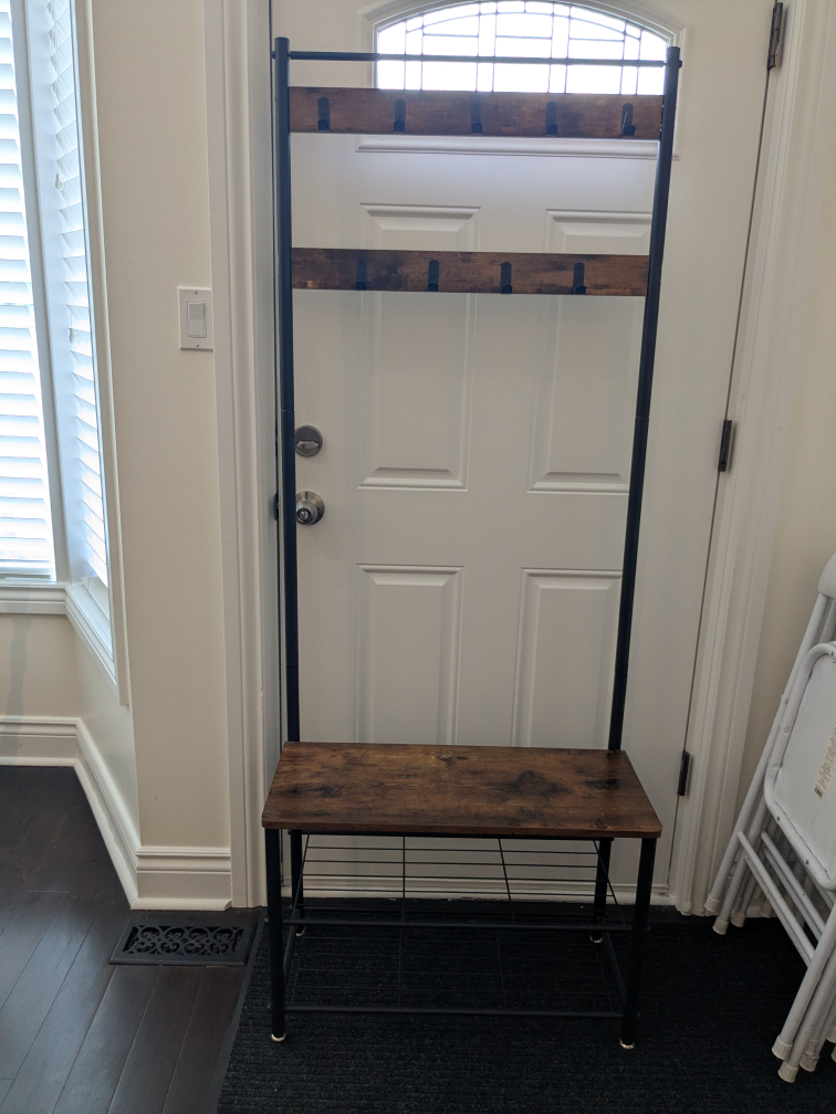 Hall Tree with Bench & Coat Rack