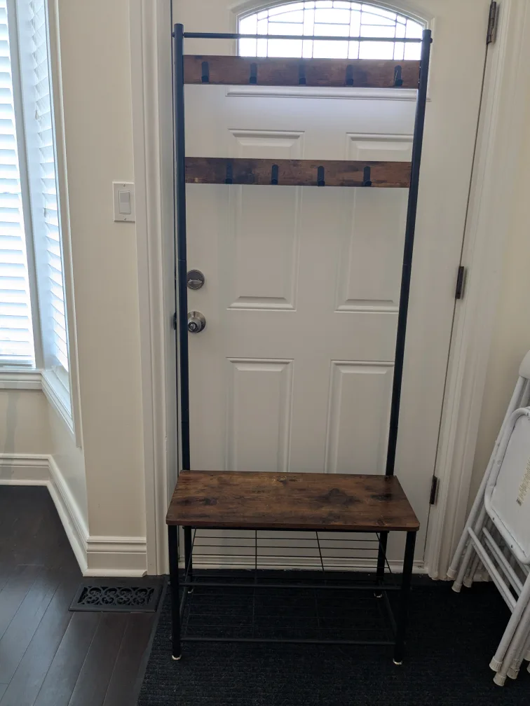 Hall Tree with Bench & Coat Rack thumbnail