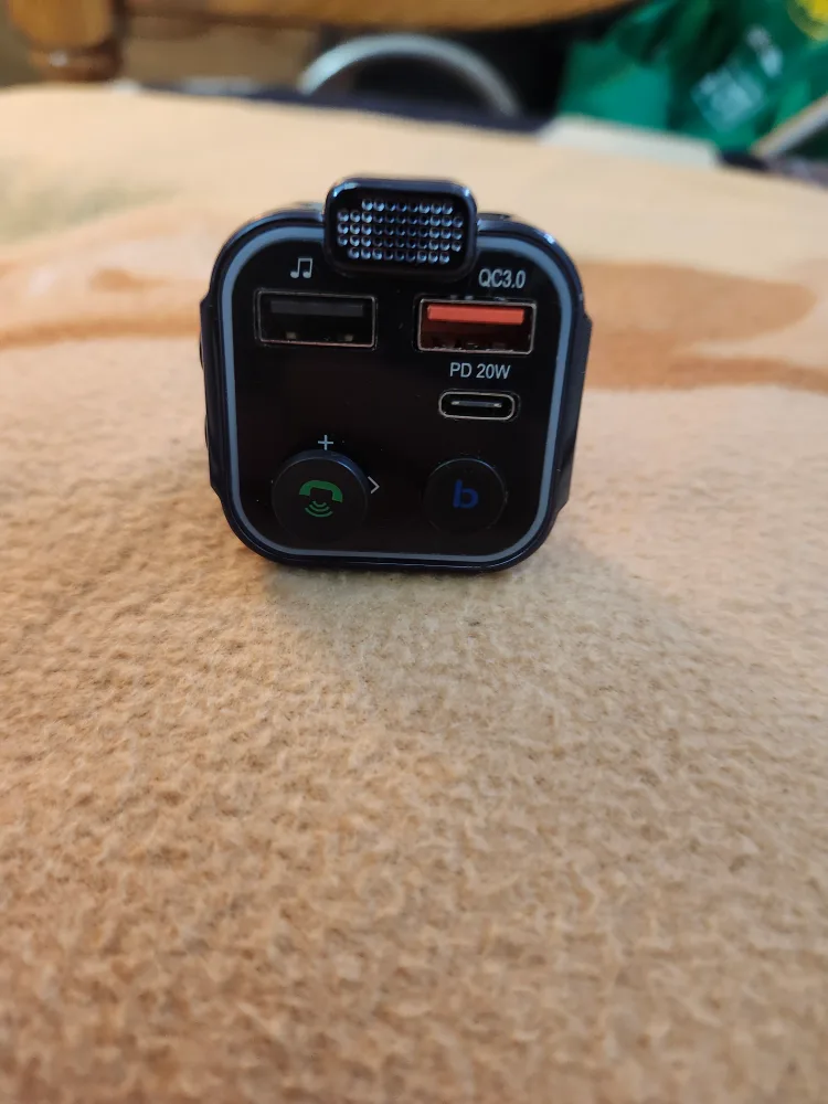 Car Charger with QC3.0 & PD 20W with Bluetooth thumbnail