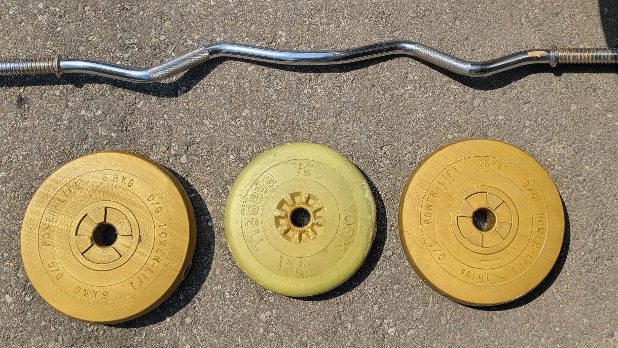 Barbell & weighted plates - photo 2
