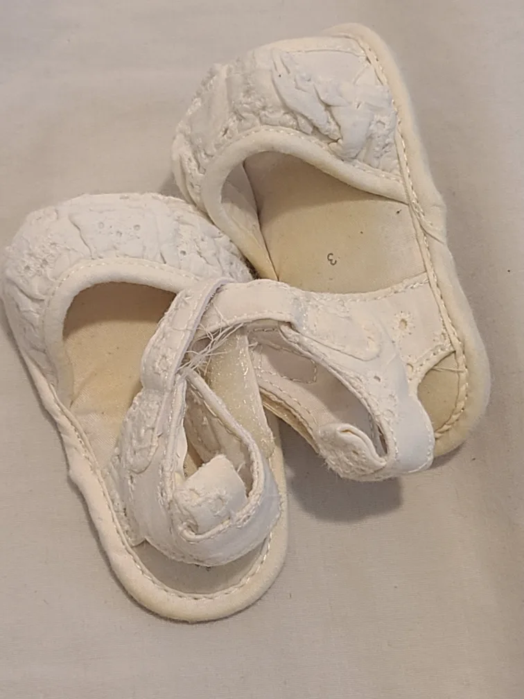 Baby White Sandals - Size 3 thumbnail