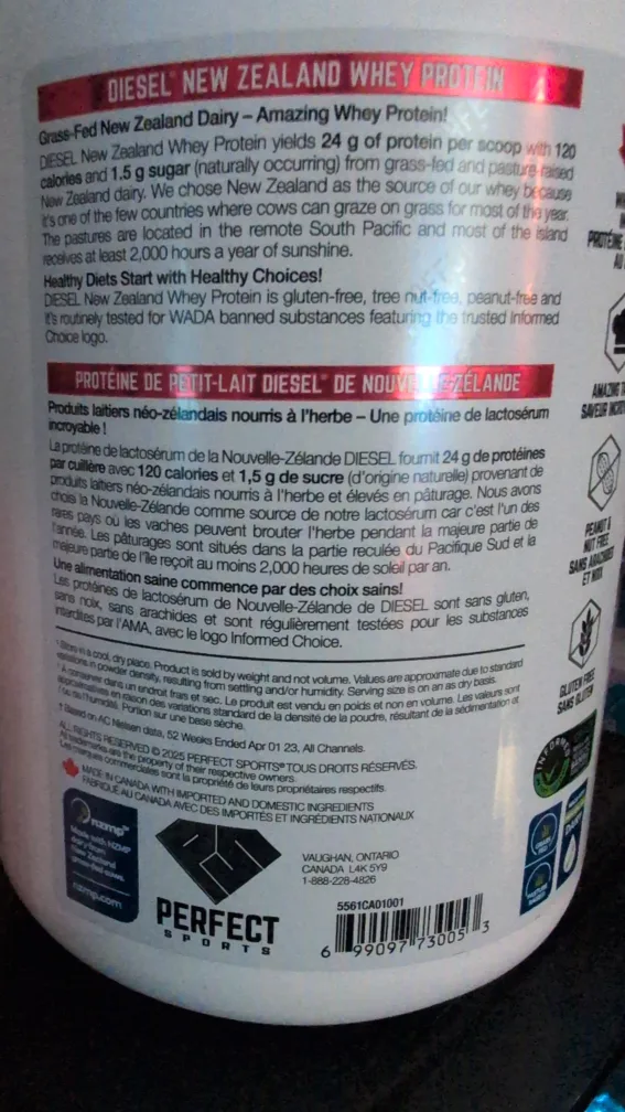 Diesel New Zealand Whey Protein - Vanilla image indicator(2)