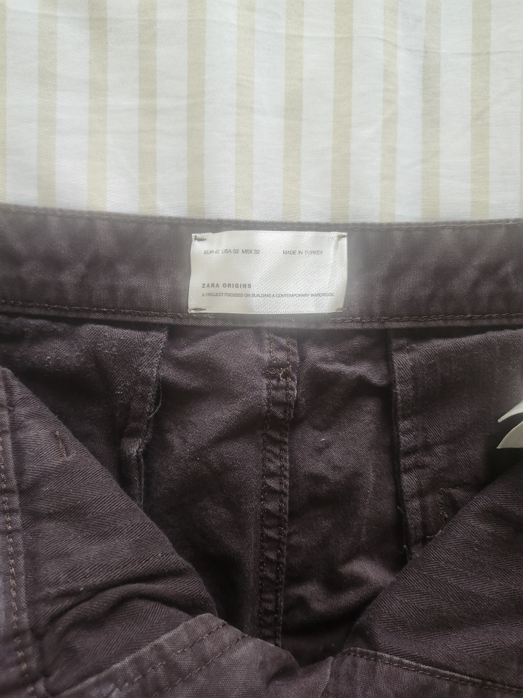Zara Origins Brown Pants - Size 42 - photo 3