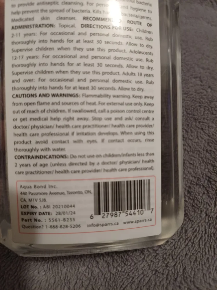 FREE Sparr Hand Sanitizer Gel, pump bottle image indicator(3)