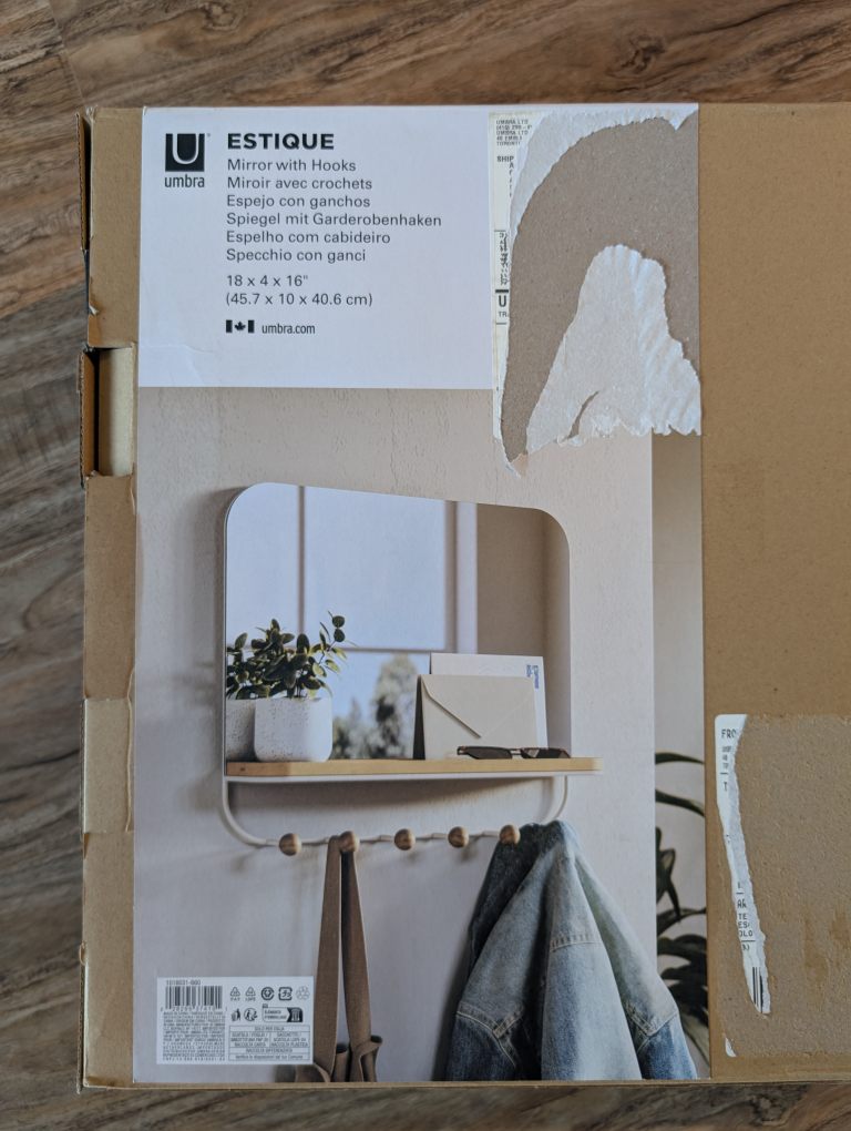 Umbra Estique Mirror with Hooks - photo 5