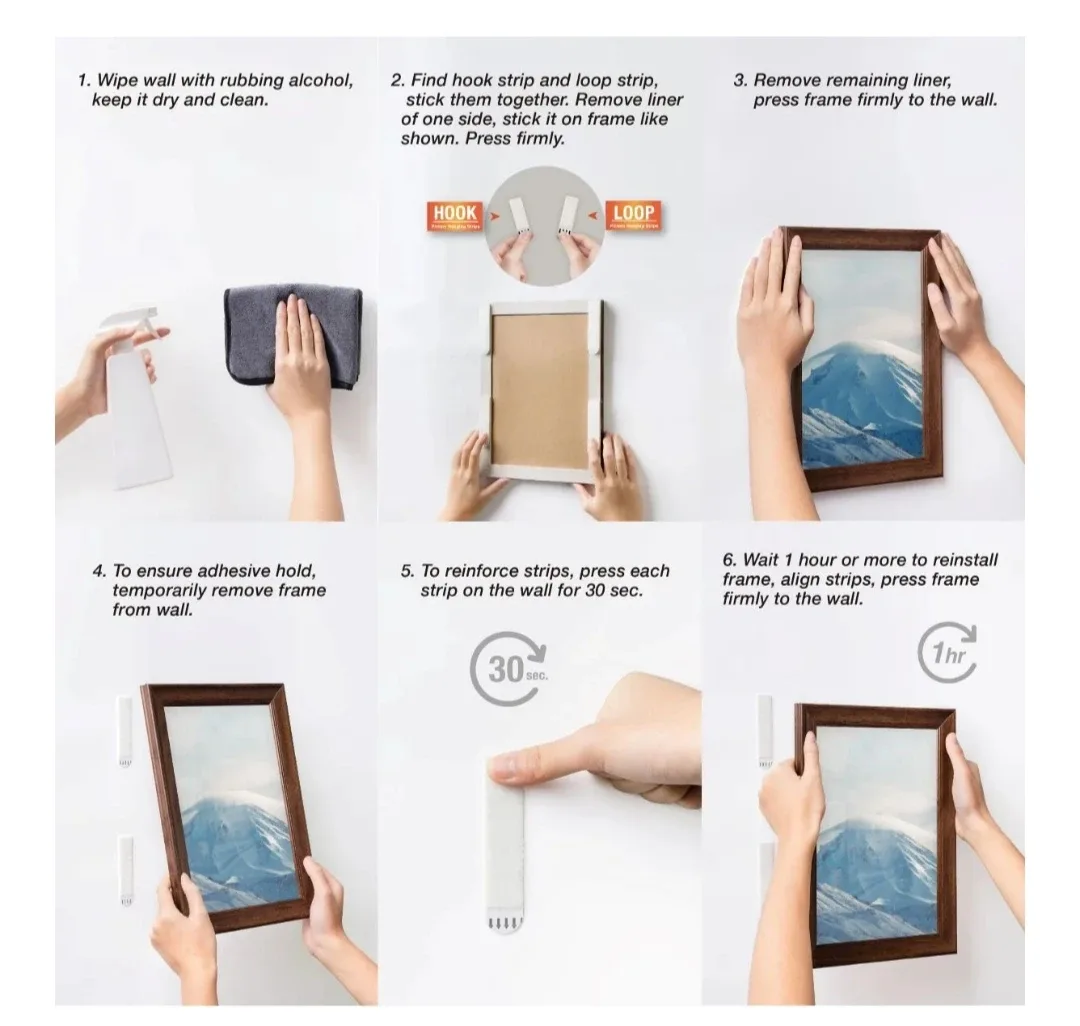 Extra- Large Picture Hanging Strips ( 32 pairs) thumbnail