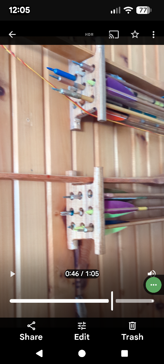 Wooden Bow Arrow Holder - photo 2