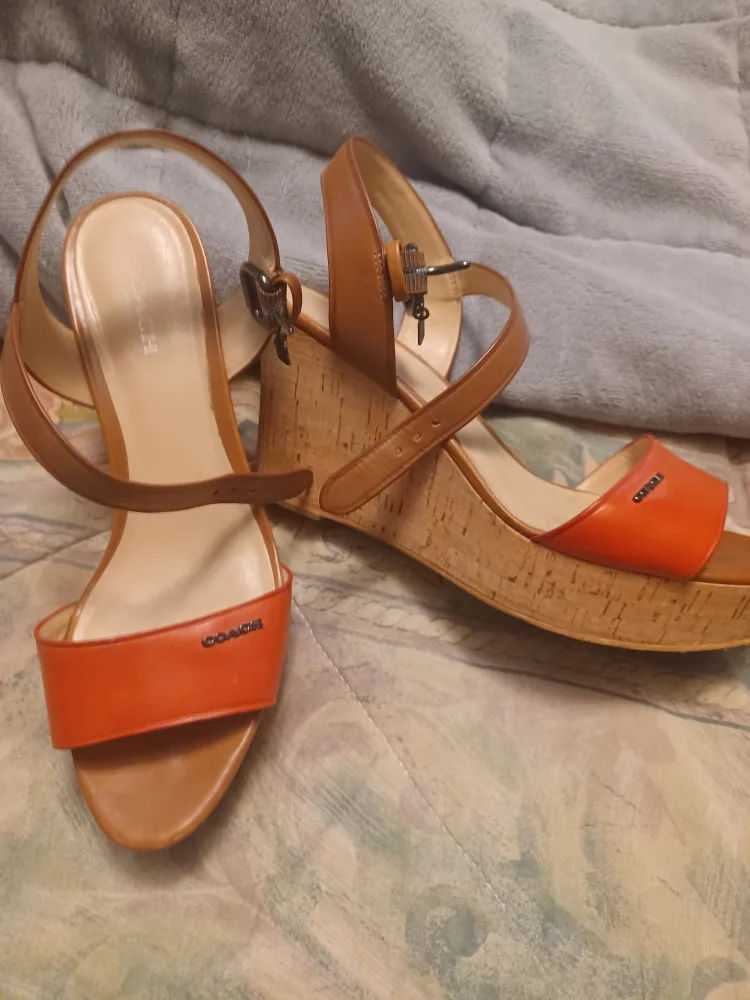 Coach Wedge Sandals, Size 7.5 thumbnail