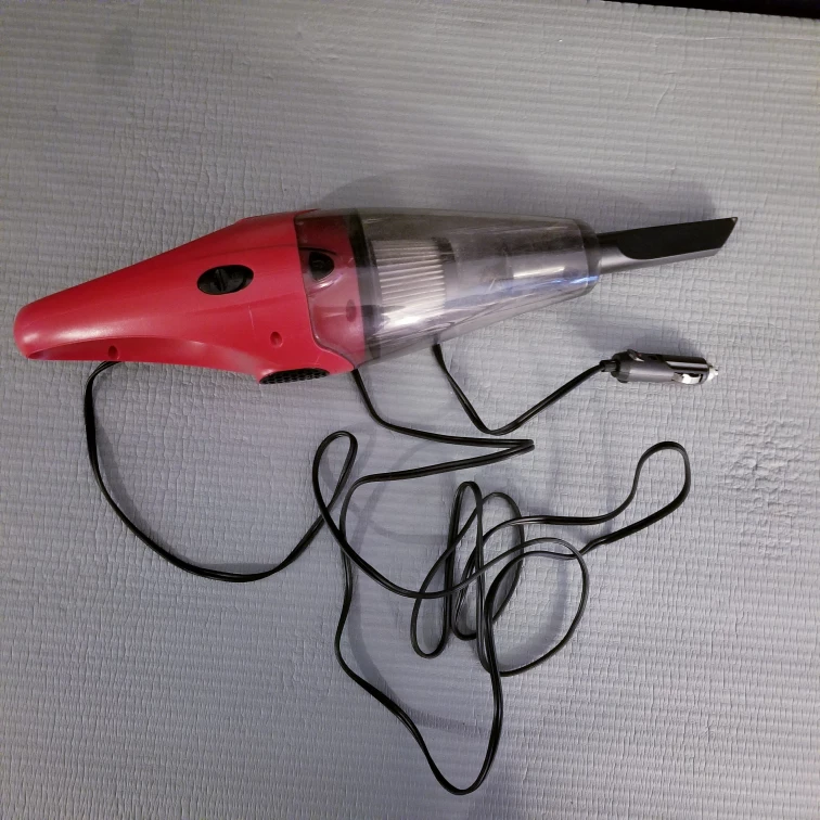 Red Handheld Car Vacuum