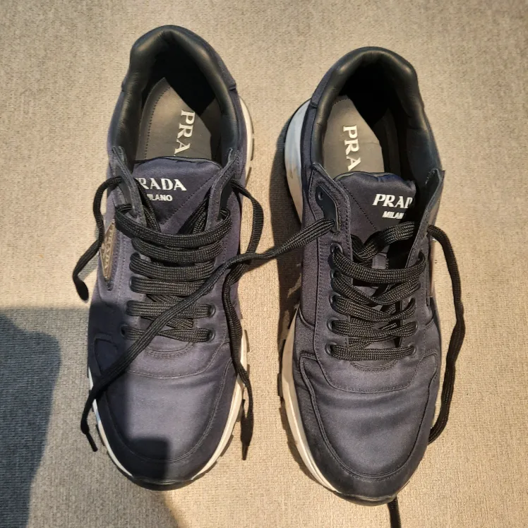 Prada Navy Blue Sneakers thumbnail
