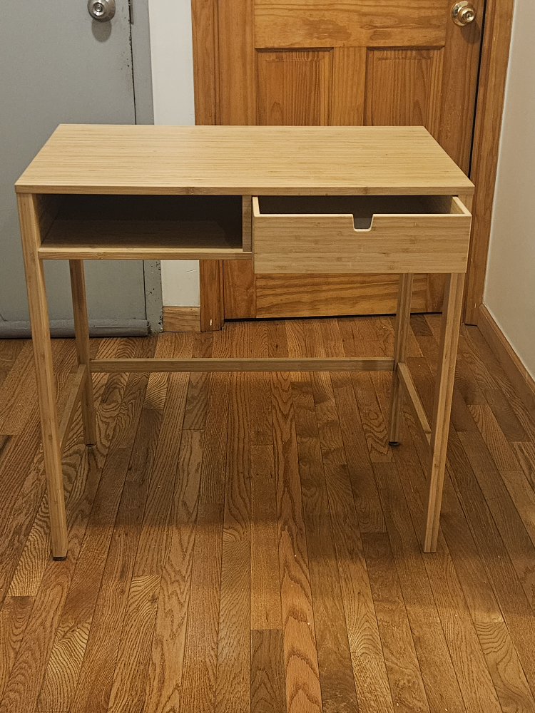 Small Wooden Desk with Drawer - photo 2