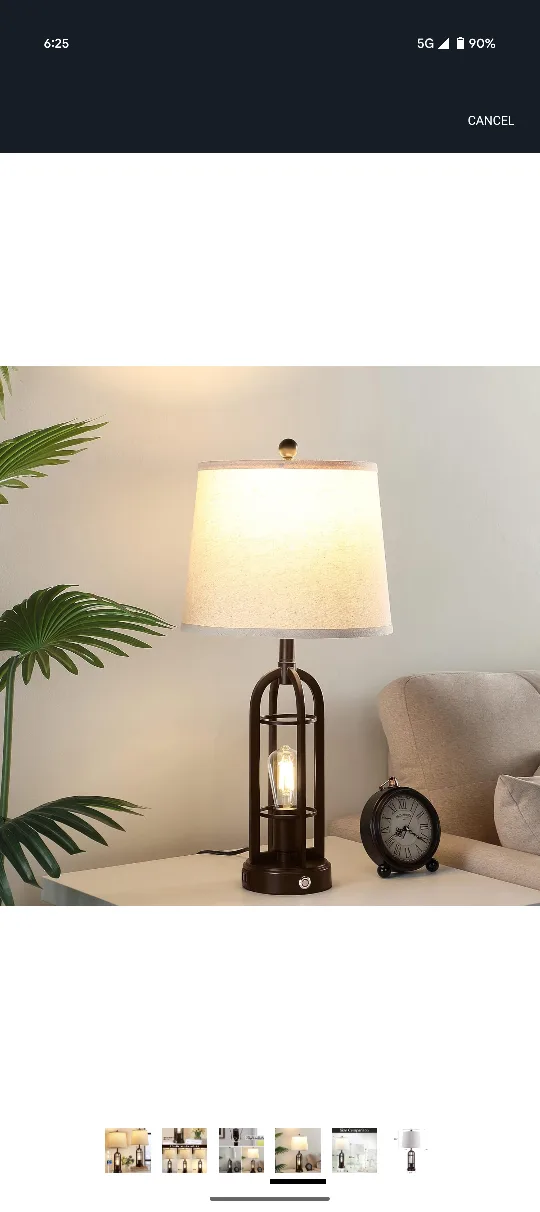 Cage Table Lamp - 28.2 inch image indicator(4)