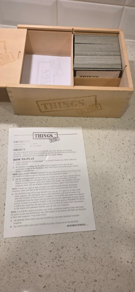 Things... Humour in a Box Party Game image indicator(3)