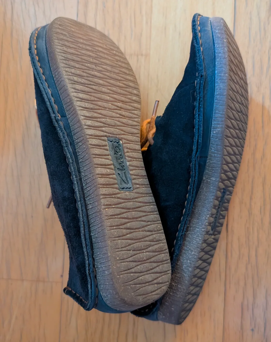 CLARKS Janey Mae Navy Suede Shoes - Sized WOMENS 8 EU 39 image indicator(4)