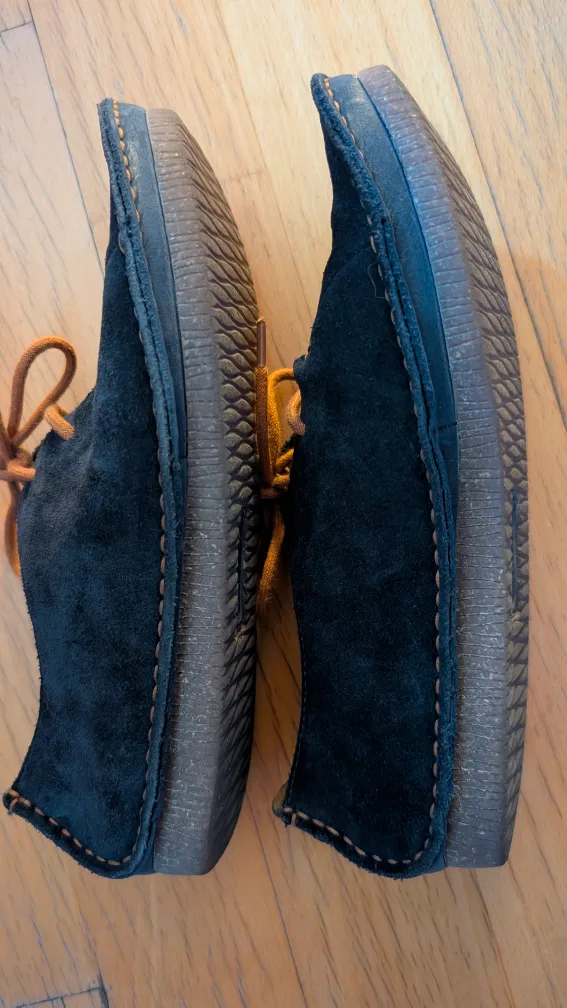 CLARKS Janey Mae Navy Suede Shoes - Sized WOMENS 8 EU 39 image indicator(5)