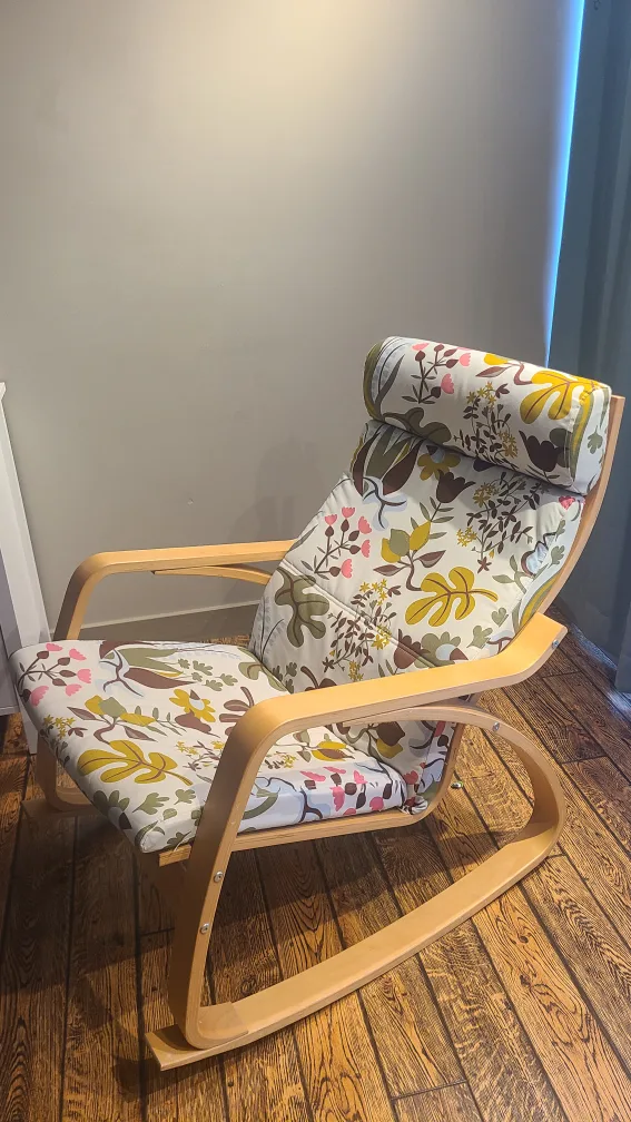 IKEA Poang Rocking Chair Floral Pattern image indicator(2)