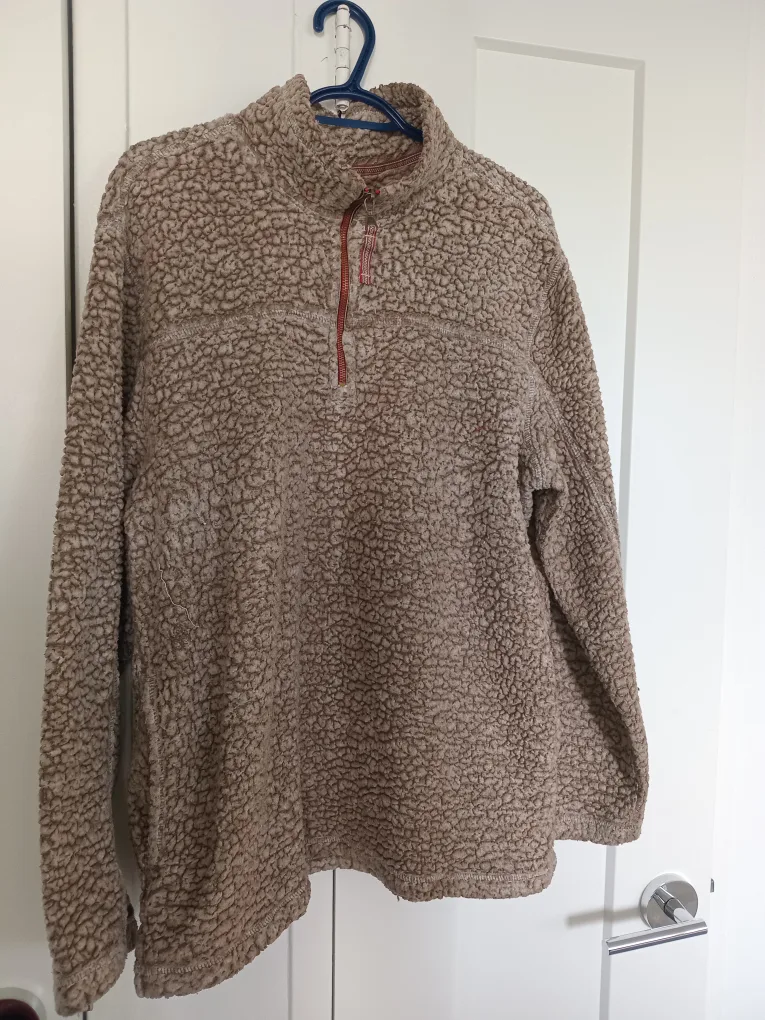 Fuzzy Brown Pullover. very warm! thumbnail