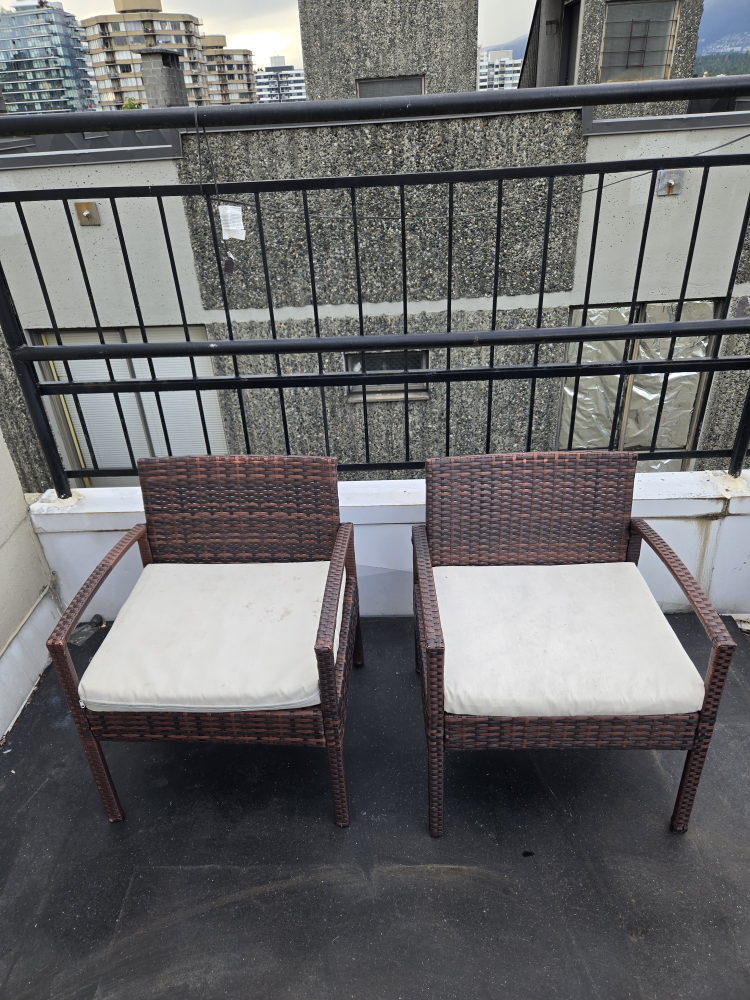 Pair Of Patio Chairs Arm Chairs With Cushions (Price Per Chair) - photo 3