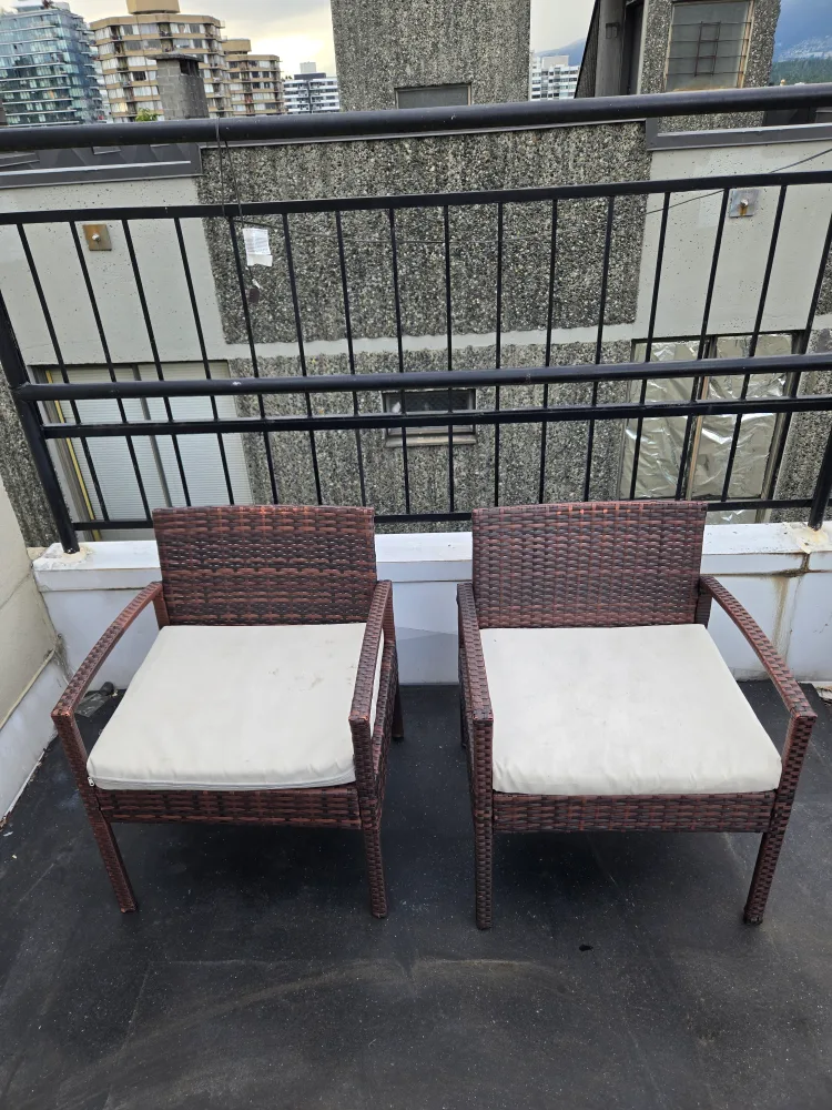Pair Of Patio Chairs Arm Chairs With Cushions (Price Per Chair) image indicator(3)