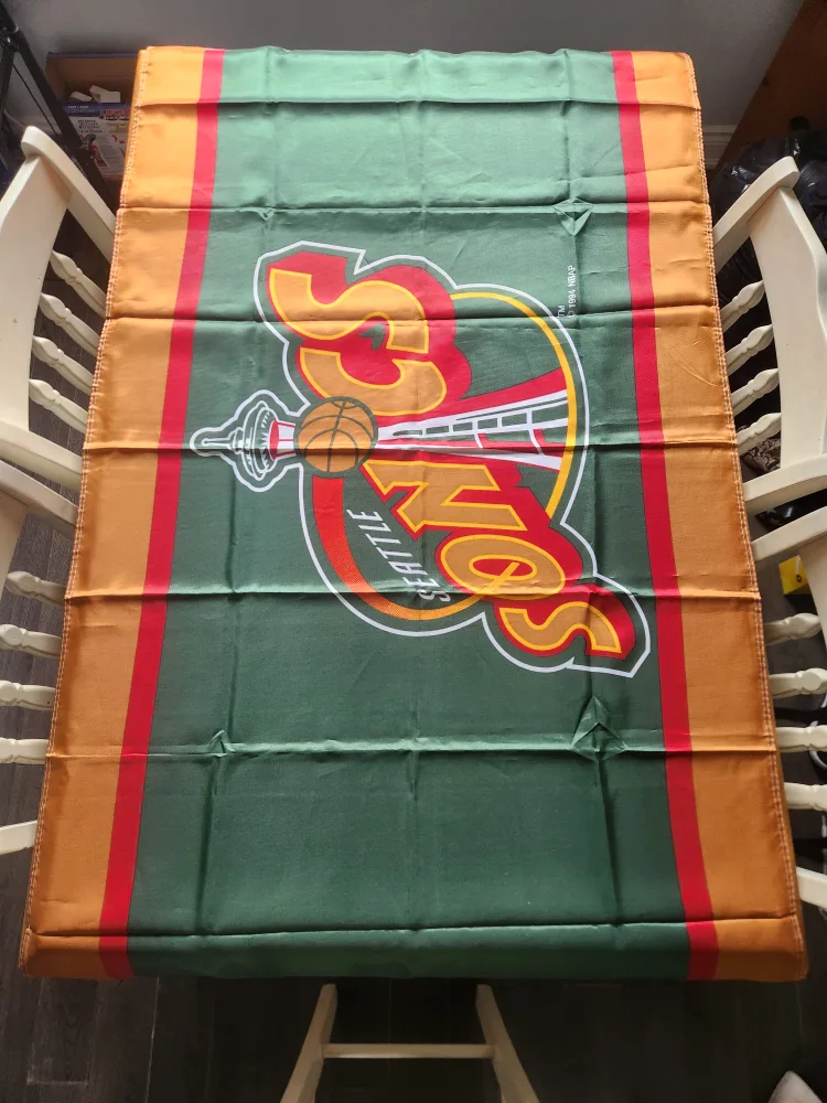 Vintage Seattle Supersonics NBA Flag image indicator(2)