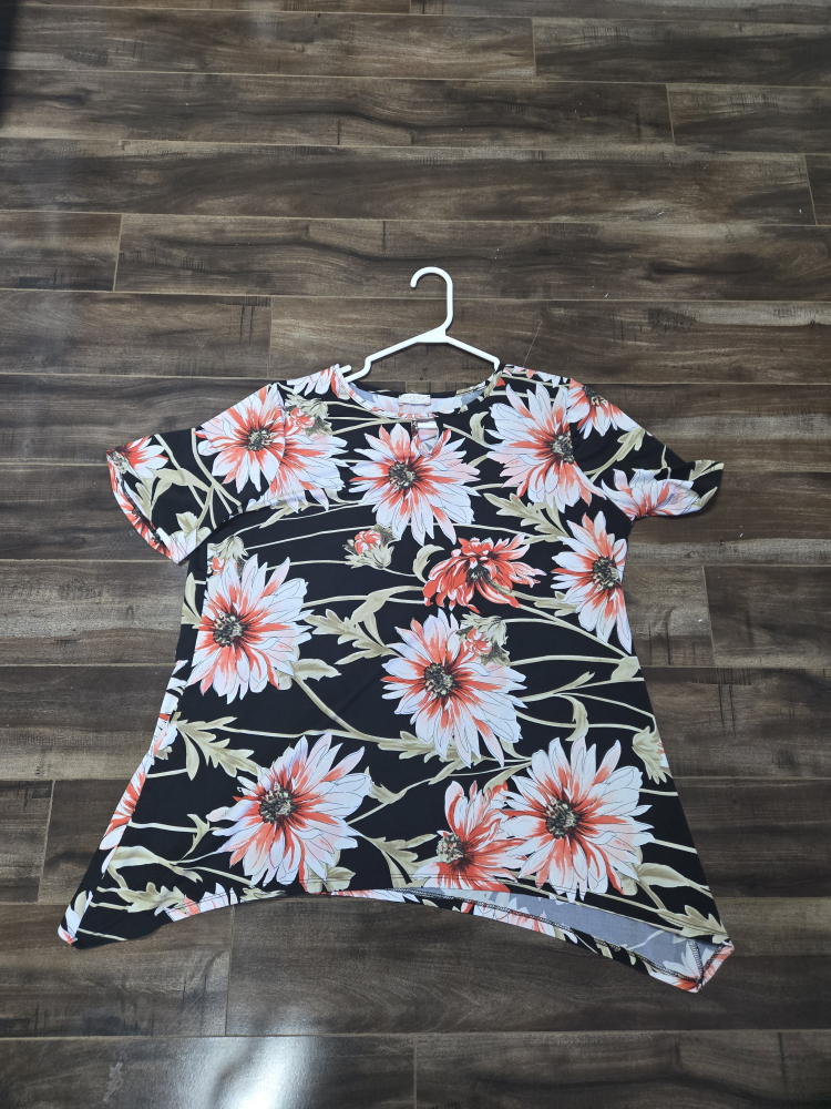 Floral Print Tunic Top