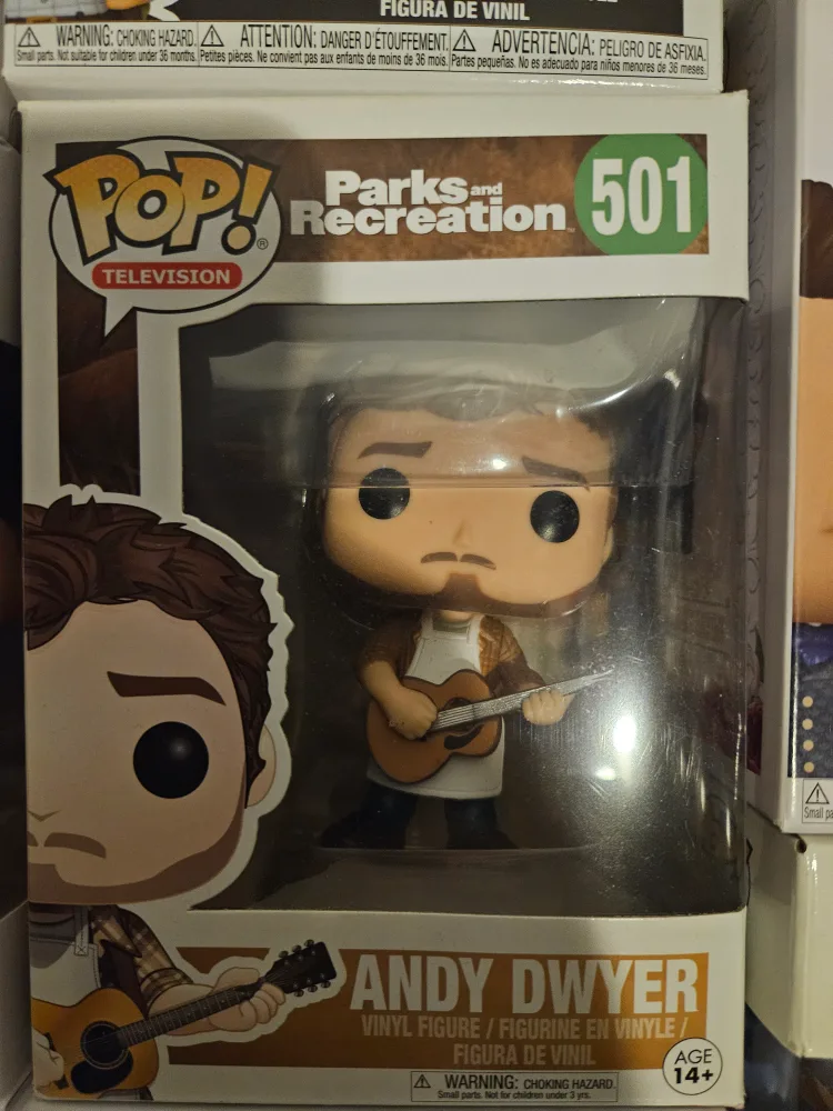 Funko POP! Parks and Recreation Andy Dwyer #501 MINT thumbnail
