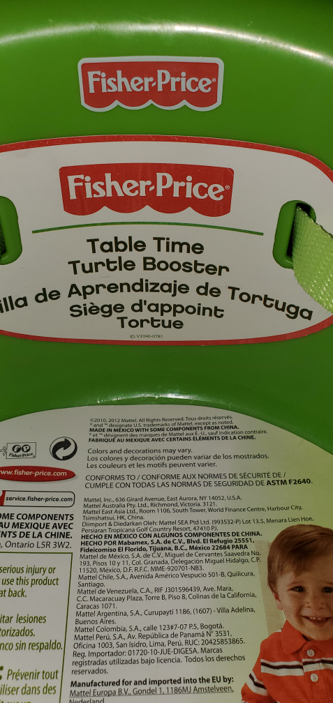 Fisher-Price Table Time Turtle Booster Seat - photo 4