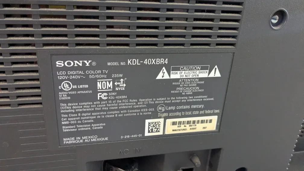 Sony Bravia TV image indicator(5)