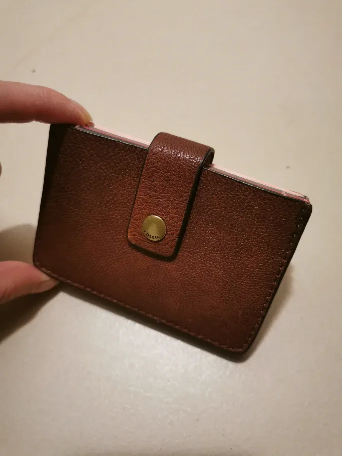 Fossil Leather Card Holder Wallet thumbnail