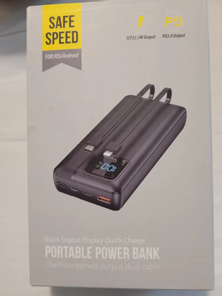 Portable Power Bank with Dual Cable thumbnail