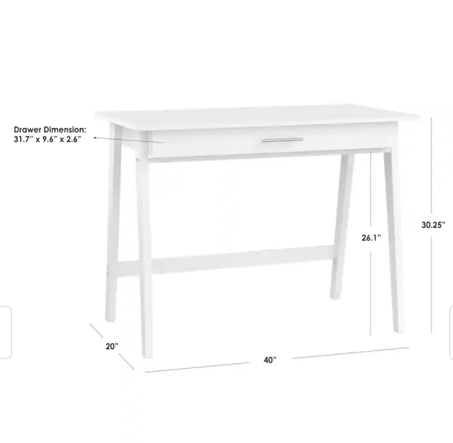 Rollins Mid Century Blue Desk image indicator(4)